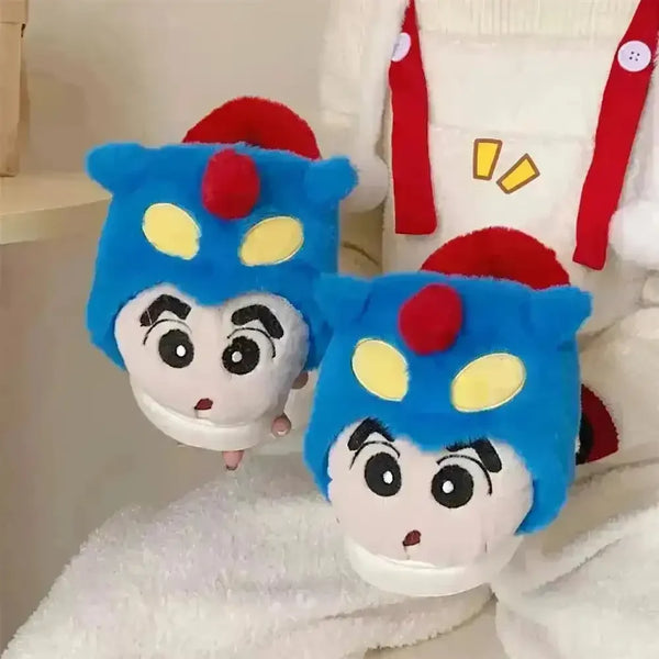 Crayon Shinchan Hooded Indoor Slippers - Bear Hugs