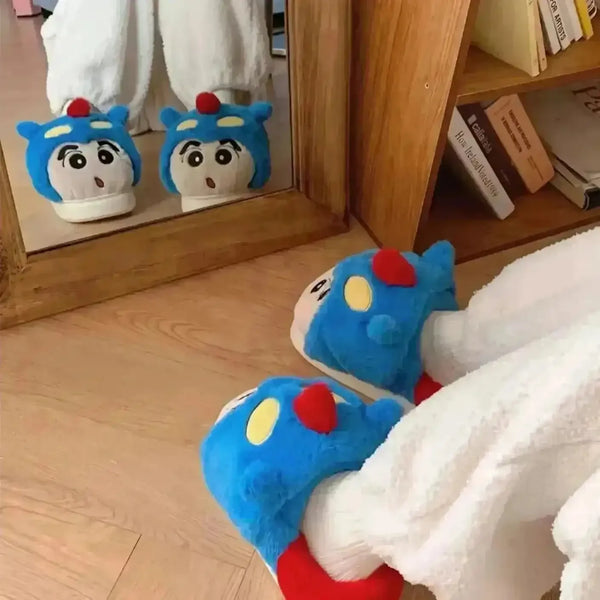 Crayon Shinchan Hooded Indoor Slippers - Bear Hugs