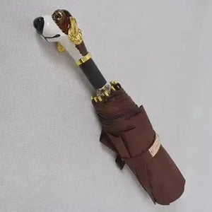 Creative Animal Head Handle Umbrella - Bear Hugs