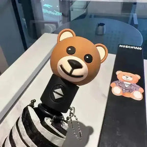 Creative Bear Handle Tri-Fold Umbrella - Bear Hugs