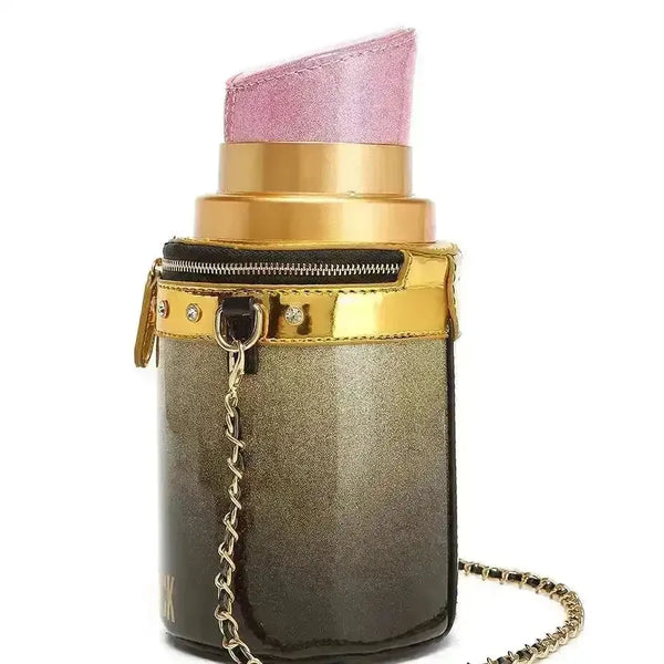 Creative Niche Lipstick Shaped Handbag - Bear Hugs