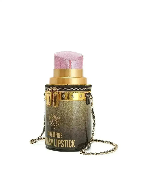 Creative Niche Lipstick Shaped Handbag - Bear Hugs