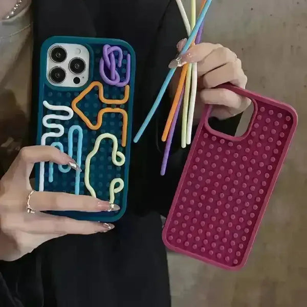 Creative Puzzle Phone Case (For iPhones) - Bear Hugs