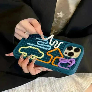 Creative Puzzle Phone Case (For iPhones) - Bear Hugs