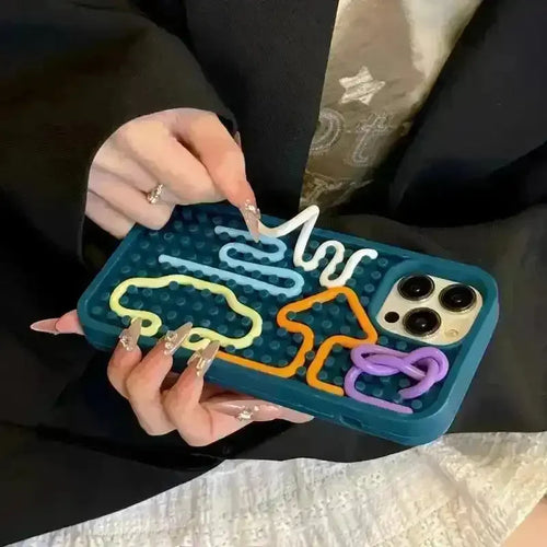 Creative Puzzle Phone Case (For iPhones) - Bear Hugs