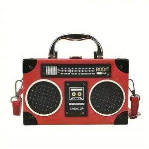 Creative Radio Box Shaped Handbag - Bear Hugs