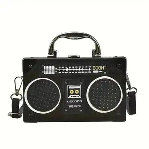 Creative Radio Box Shaped Handbag - Bear Hugs