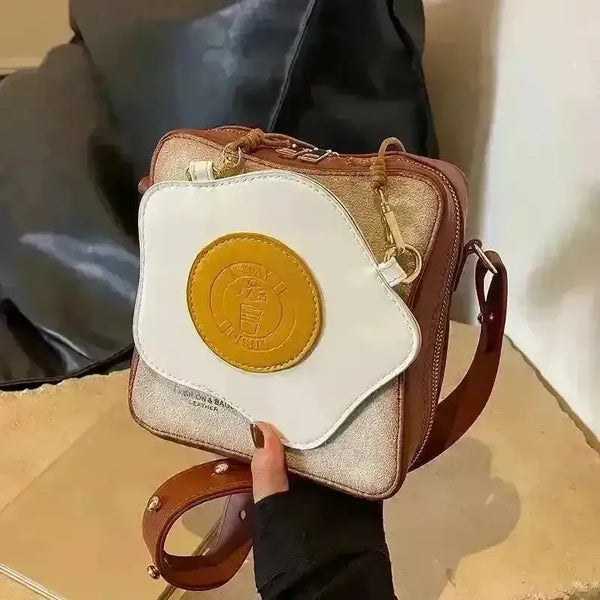Creative Toast Bread and Fried Egg Shaped Bag - Bear Hugs