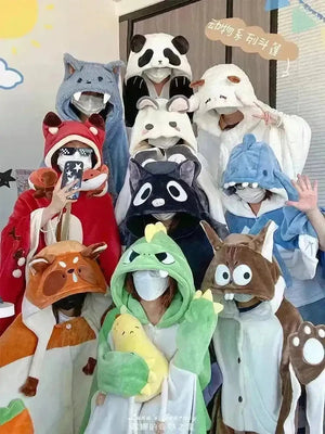 Critter Cuddle Hooded Robe Onesies - Bear Hugs