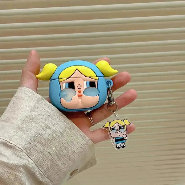 Crybaby Powerpuff Girls & Labubu AirPods Case - Bear Hugs