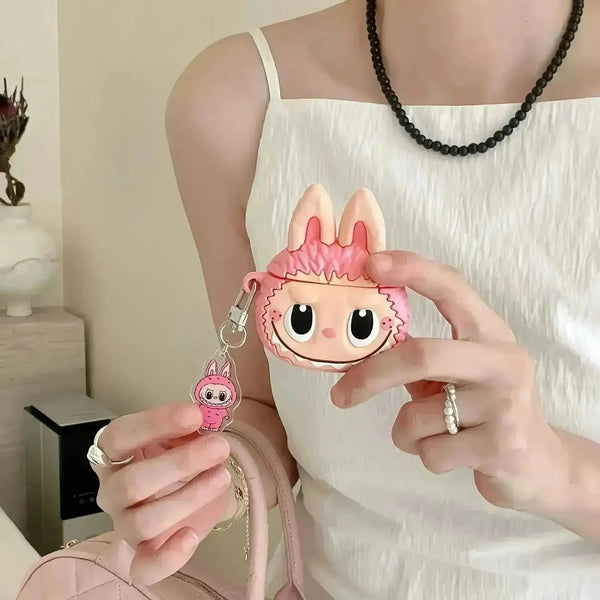 Crybaby Powerpuff Girls & Labubu AirPods Case - Bear Hugs