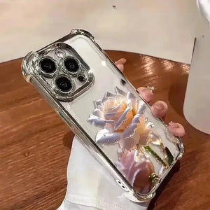 Crystal Rose Four-Corner Phone Case (For iPhones) - Bear Hugs