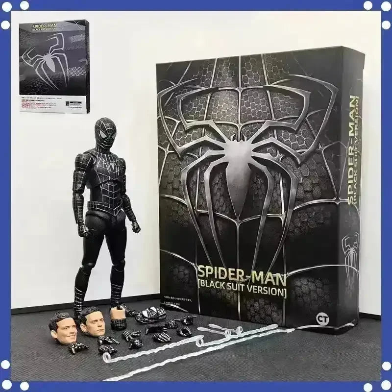 CT Toys Black Suited Spiderman Action Figure (14 cm) - Bear Hugs