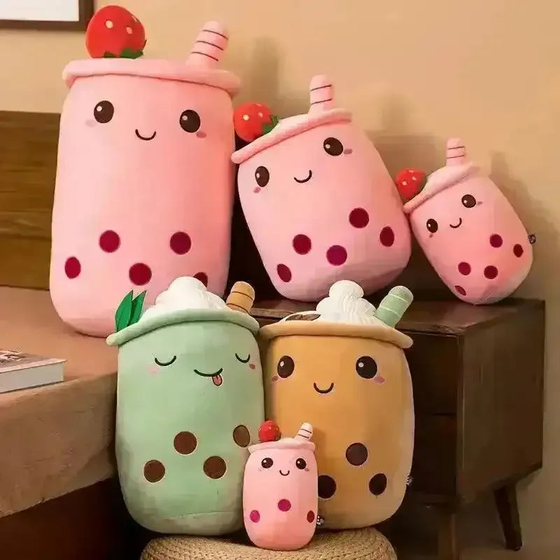 Cuddly Soft Boba Tea Plushie - Bear Hugs