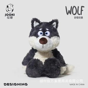 Curious Gray Wolf Plushie (40 cm) - Bear Hugs