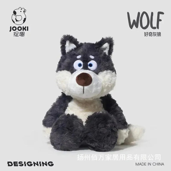 Curious Gray Wolf Plushie (40 cm) - Bear Hugs