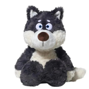 Curious Gray Wolf Plushie (40 cm) - Bear Hugs