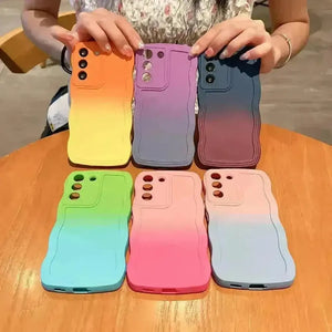 Curly Gradient Case (For Samsung) - Bear Hugs