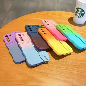 Curly Gradient Case (For Samsung) - Bear Hugs