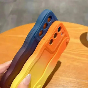 Curly Gradient Case (For Samsung) - Bear Hugs
