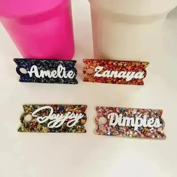Customised Tumbler Name Plate for Stanley Cup - Bear Hugs