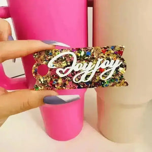 Customised Tumbler Name Plate for Stanley Cup - Bear Hugs
