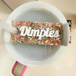 Customised Tumbler Name Plate for Stanley Cup - Bear Hugs