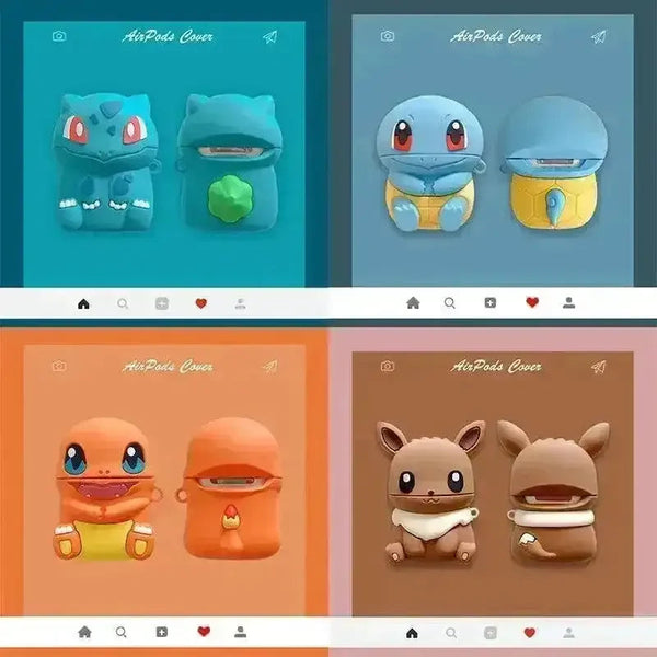 Cute Baby Pokemon Protective Case (For Airpods) - Bear Hugs