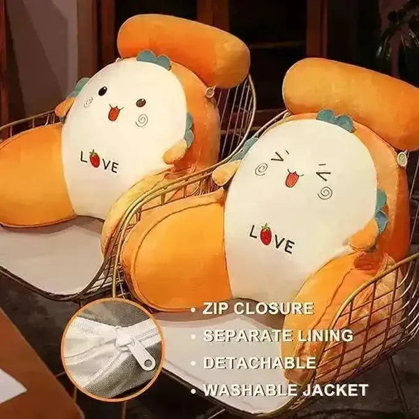 Cute Backrest Chair Pillow - Bear Hugs