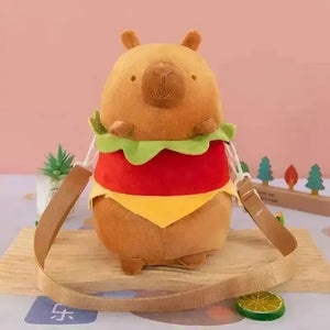 Cute Bear Hamburger Plush Bag (25 cm) - Bear Hugs