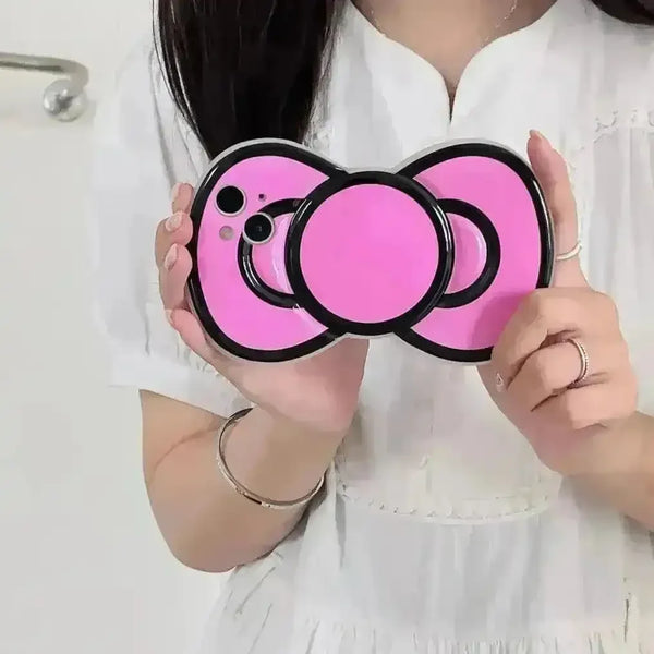 Cute Bow Shaped Phone Case (For iPhones) - Bear Hugs
