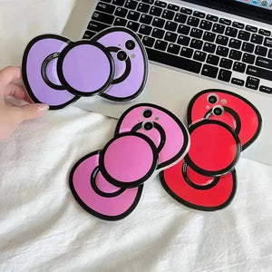 Cute Bow Shaped Phone Case (For iPhones) - Bear Hugs