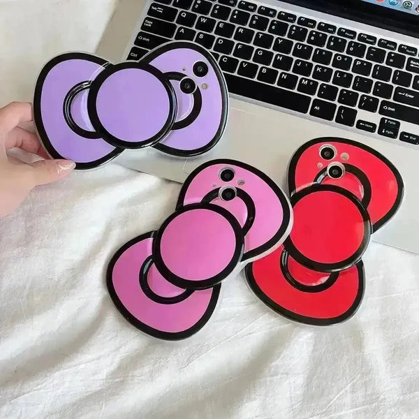 Cute Bow Shaped Phone Case (For iPhones) - Bear Hugs