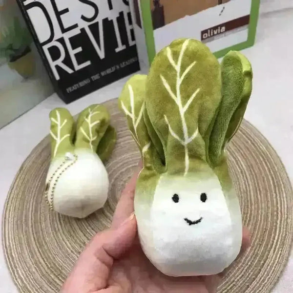 Cute Cabbage Plush Keychain - Bear Hugs