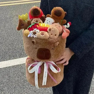 Cute Capybara Plush Bouquet - Bear Hugs