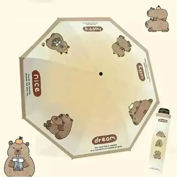 Cute Capybara Style Umbrella - Bear Hugs