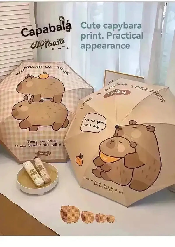 Cute Capybara Style Umbrella - Bear Hugs