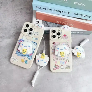 Cute Cinnamoroll Soft Phone Case (For iPhones) - Bear Hugs