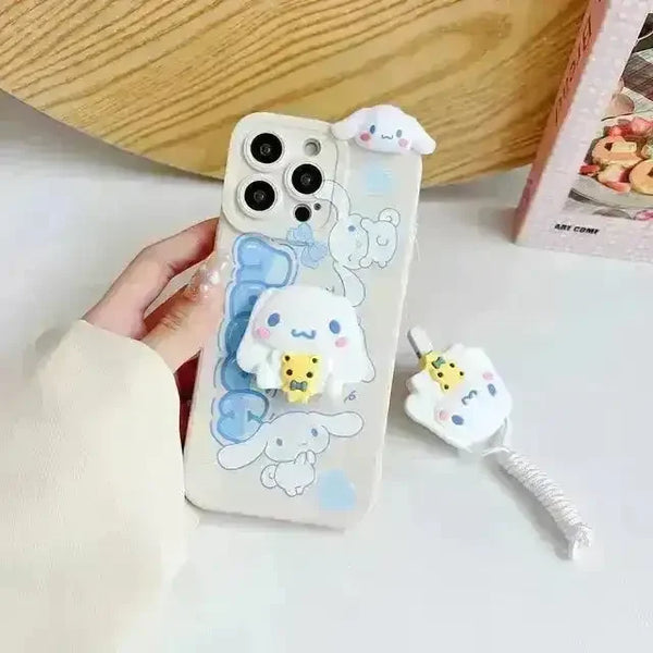 Cute Cinnamoroll Soft Phone Case (For iPhones) - Bear Hugs