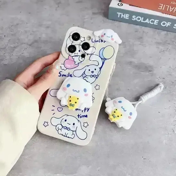 Cute Cinnamoroll Soft Phone Case (For iPhones) - Bear Hugs