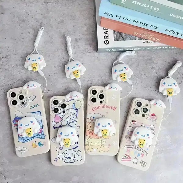 Cute Cinnamoroll Soft Phone Case (For iPhones) - Bear Hugs