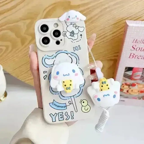 Cute Cinnamoroll Soft Phone Case (For iPhones) - Bear Hugs