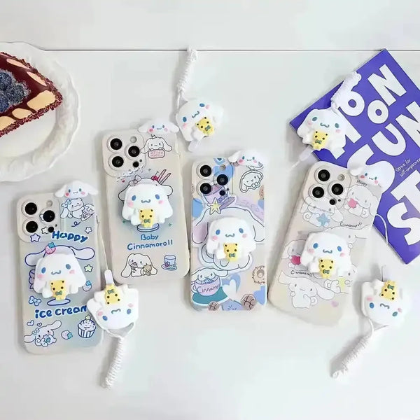 Cute Cinnamoroll Soft Phone Case (For iPhones) - Bear Hugs