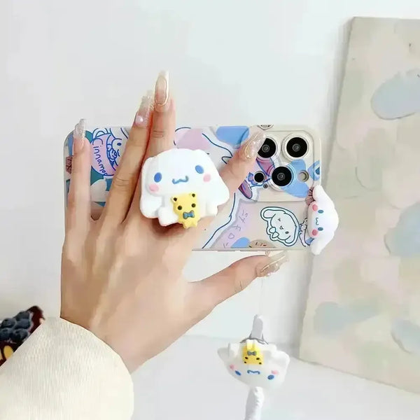 Cute Cinnamoroll Soft Phone Case (For iPhones) - Bear Hugs