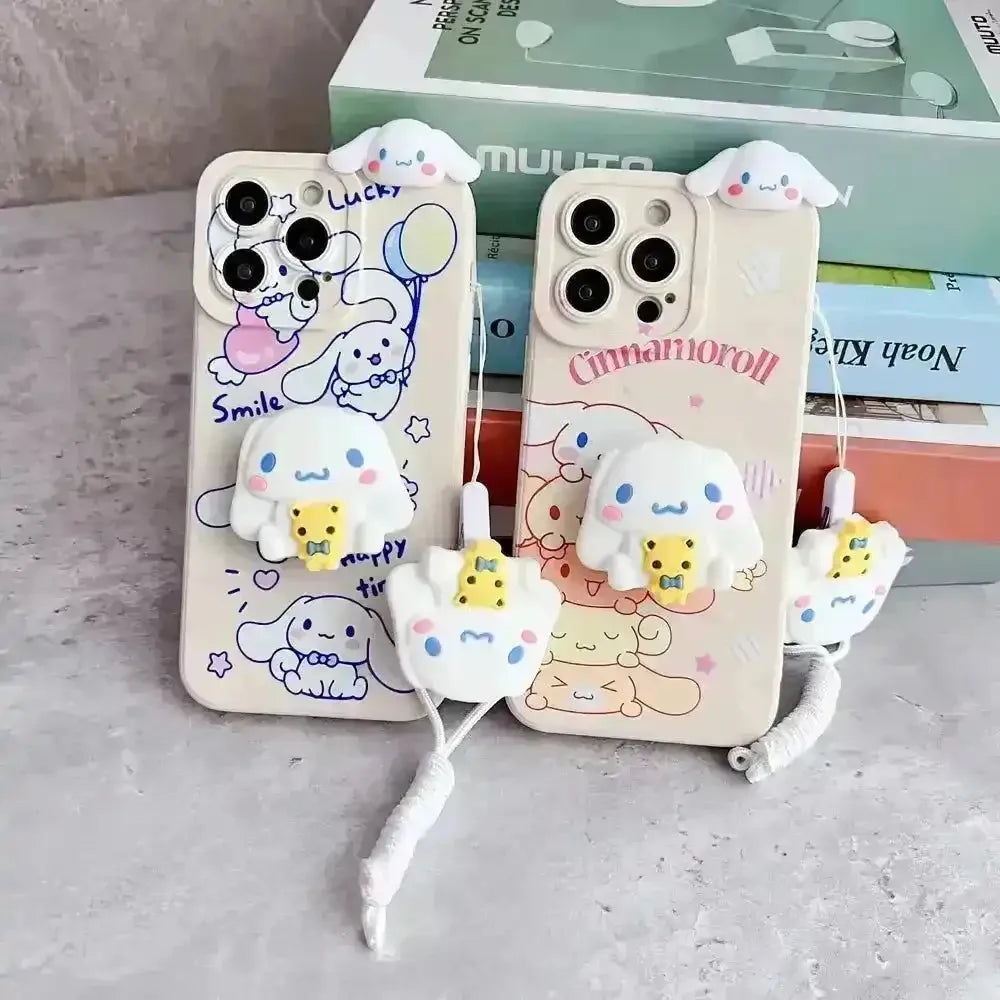 Cute Cinnamoroll Soft Phone Case (For iPhones) - Bear Hugs