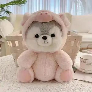 Cute Cosplay Husky Pup Soft Plushie - Bear Hugs