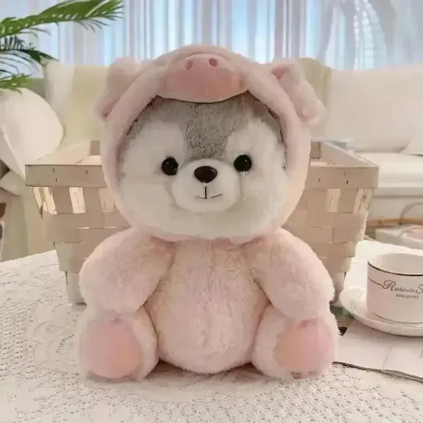 Cute Cosplay Husky Pup Soft Plushie - Bear Hugs