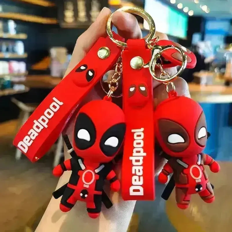Cute Deadpool Figurine Keychain - Bear Hugs