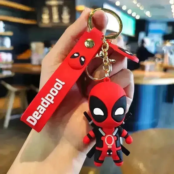 Cute Deadpool Figurine Keychain - Bear Hugs