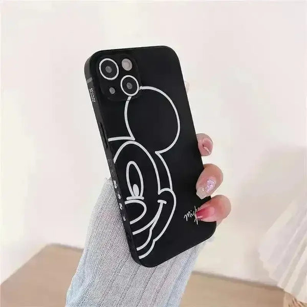 Cute Disney Mickey Minnie Couple Phone Case (For iPhones) - Bear Hugs